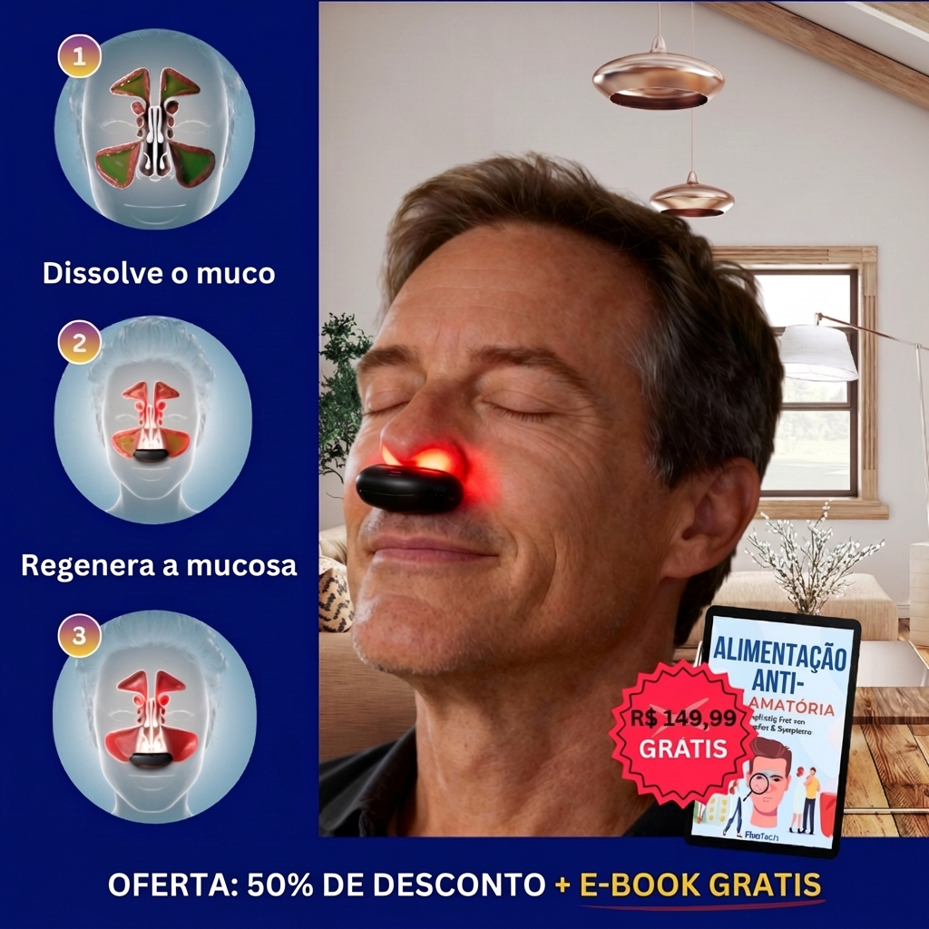 LumiNasal Sinus Pro — dispositivo de terapia de luz vermelha para sinusite