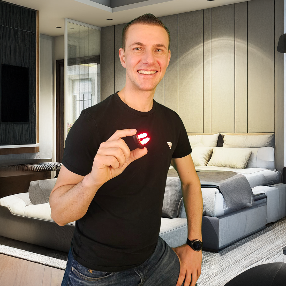 Uso do LumiNasal Sinus Pro — aplicação diária de 8 a 12 minutos